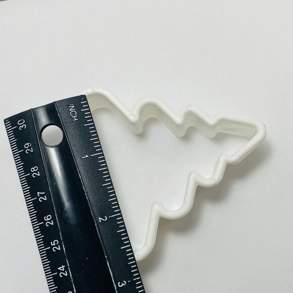 Christmas Tree Plastic Cookie Cutter White - Picture 5 of 6